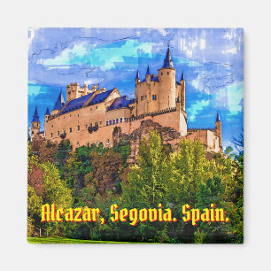 Schloss Alcazar, Segovia, Spanien. Magnet