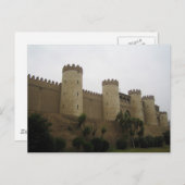 Schloss Aljaferia, Zaragoza, Spanien Postkarte (Vorne/Hinten)