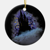 Schloss am Himmel Keramik Ornament (Vorne)