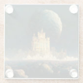 Schloss am Rande der Weltanschauung - Sci-Fi Glasuntersetzer (Rückseite)