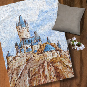 Schloss am Rhein Fleecedecke