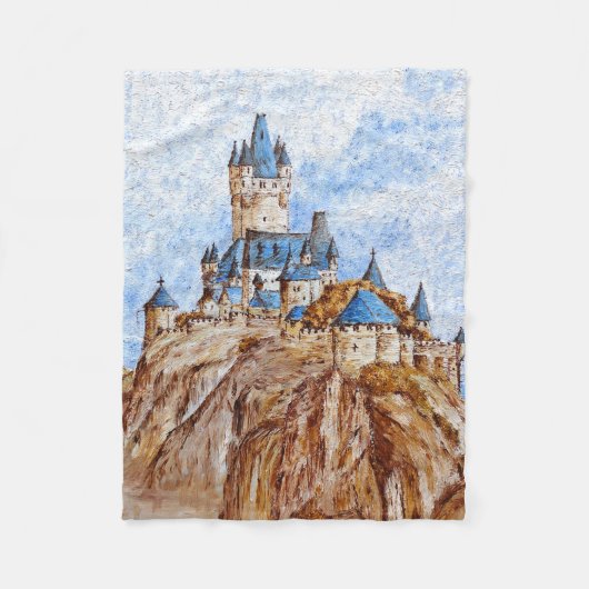 Schloss am Rhein Fleecedecke (Vorderseite)