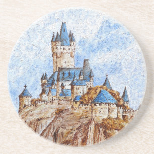 Schloss am Rhein Getränkeuntersetzer