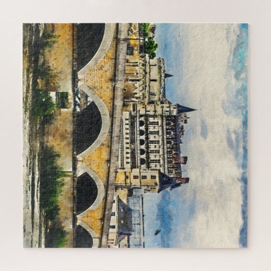 Schloss Amboise im Loire-Tal, Frankreich Puzzle (Horizontal)
