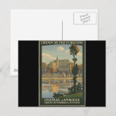 Schloss Amboise Postkarte (Vorne/Hinten)