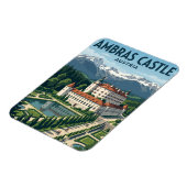 Schloss Ambras Österreich Magnet (Linke Seite)