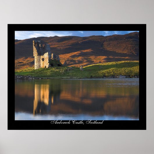 Schloss Ardvreck, Schottland. Poster von cARTerART (Vorne)
