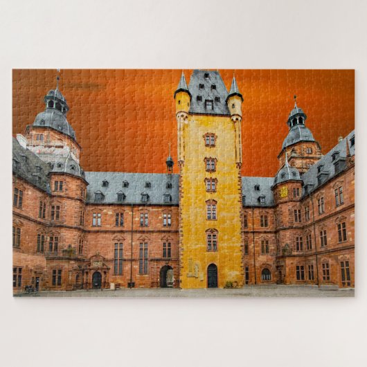 Schloss Aschaffenburg Deutschland. Puzzle (Horizontal)