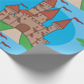 Schloss auf einem Hügel Geschenkpapier (Ecke)