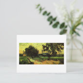 Schloss Auvers Landschaft Twilight Van Gogh Fine Postkarte (Stehend Vorderseite)