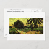 Schloss Auvers Landschaft Twilight Van Gogh Fine Postkarte (Vorne/Hinten)