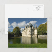 Schloss Azay-le-Rideau, Indre-et-Loire, 2 Postkarte (Vorne/Hinten)