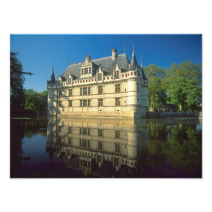Schloss Azay-le-Rideau, Indre-et-Loire, 3 Fotodruck