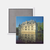 Schloss Azay-le-Rideau, Indre-et-Loire, Magnet (Vorderseite/Rückseite)