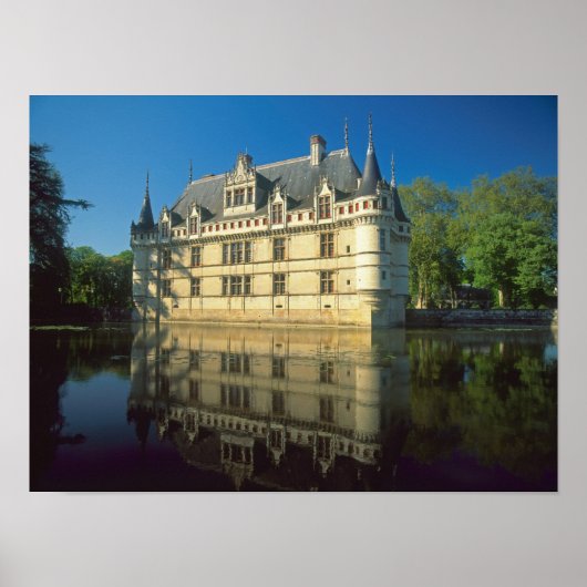 Schloss Azay-le-Rideau, Indre-et-Loire, Poster (Vorne)
