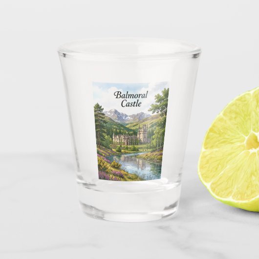 Schloss Balmoral Schottland Schnapsglas (Vorderseite)
