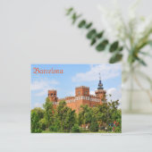 Schloss Barcelona Postkarte (Stehend Vorderseite)