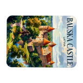 Schloss Bauska Lettland Magnet (Horizontal)