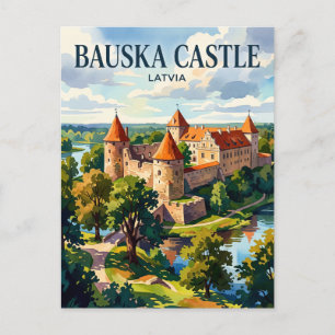 Schloss Bauska Lettland Postkarte