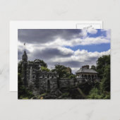 Schloss Belvedere im Central Park, New York Postkarte (Vorne/Hinten)