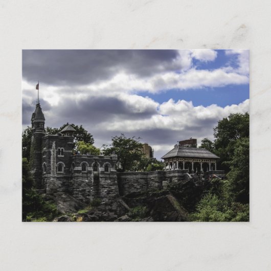 Schloss Belvedere im Central Park, New York Postkarte (Vorderseite)