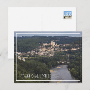 Schloss Beynac, Dordogne, Frankreich Feiertagspostkarte