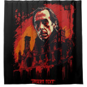 Schloss Bloodmoon Duschvorhang (Vorderseite)