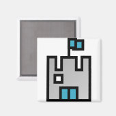 Schloss Blue Magnet (Vorderseite/Rückseite)