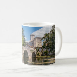Schloss Bourdeilles und Steinbrücke, Frankreich Kaffeetasse
