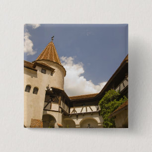 Schloss Bran aus dem 13. Jahrhundert (Draculas Sch Button