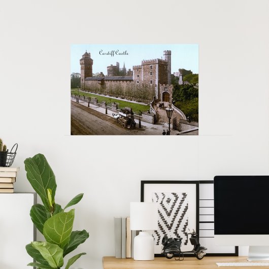 Schloss Cardiff (1900) Poster (Heimbüro)