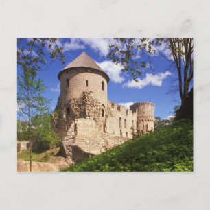 Schloss Cesis in Lettland. Postkarte