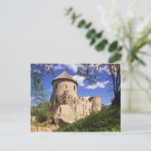 Schloss Cesis in Mittelletten. Postkarte (Stehend Vorderseite)