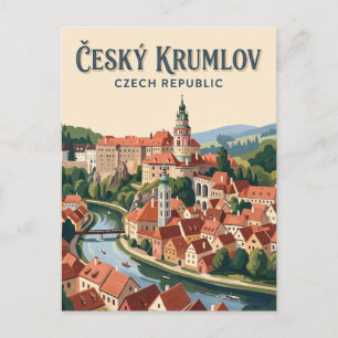 Schloss Český Krumlov Tschechien Postkarte