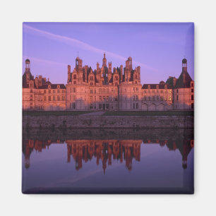 Schloss Chambord bei Sonnenuntergang, Loire-Tal, F Magnet