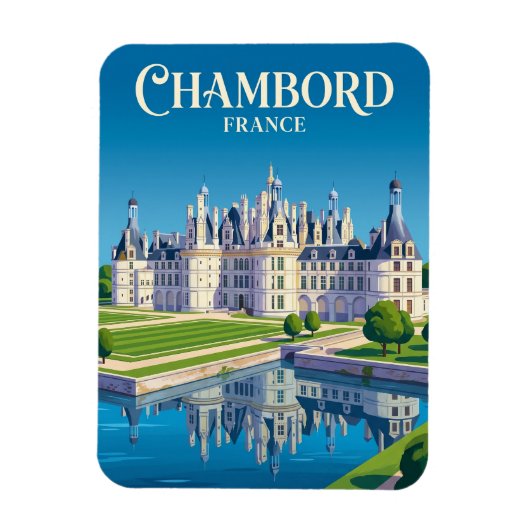 Schloss Chambord Frankreich Magnet (Vertikal)
