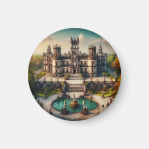 Schloss Chapultepec Mexiko Vintage Reise Magnet