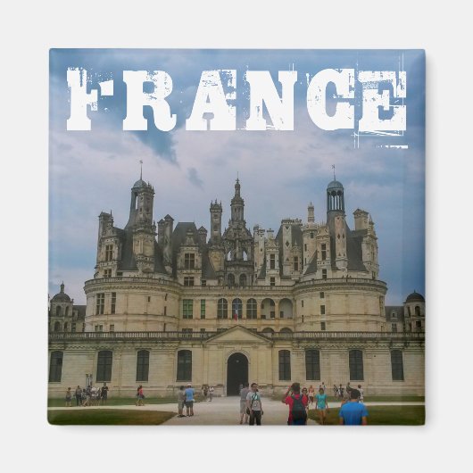 Schloss Château de Chambord Architektur Frankreich Magnet (Vorne)
