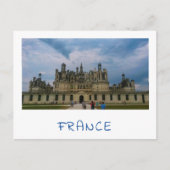 Schloss Château de Chambord Architektur Frankreich Postkarte (Vorderseite)