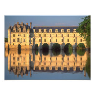 Schloss Chenonceau, Fluss Cher, Loir-et-Cher, Fotodruck