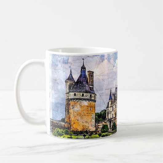 Schloss Chenonceau. Frankreich. Kaffeetasse (Links)