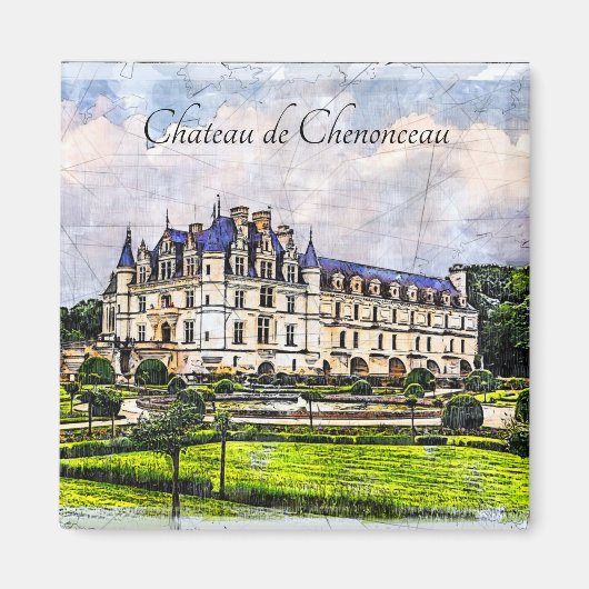 Schloss Chenonceau. Frankreich. Magnet (Vorne)