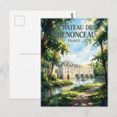 Schloss Chenonceau Frankreich Postkarte (Vorne/Hinten)