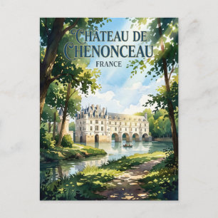 Schloss Chenonceau Frankreich Postkarte