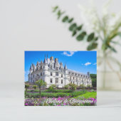 Schloss Chenonceau, Frankreich Postkarte (Stehend Vorderseite)