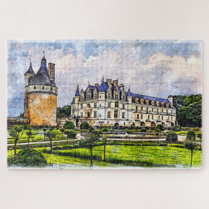 Schloss Chenonceau. Frankreich. Puzzle