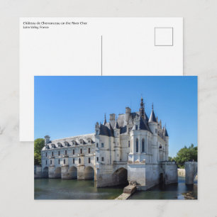 Schloss Chenonceau im Loire-Tal - Frankreich Postkarte