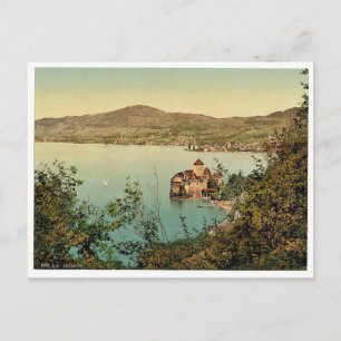 Schloss Chillon, Montreux, Genfersee, Schweiz Postkarte