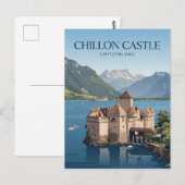 Schloss Chillon Schweiz Postkarte (Vorne/Hinten)