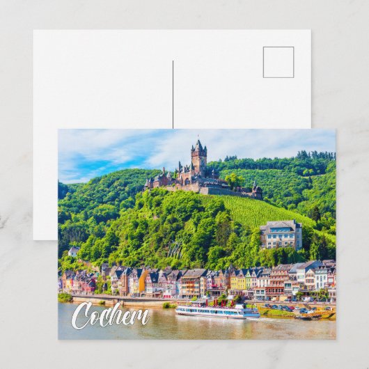 Schloss Cochem, Deutschland Postkarte (Vorne/Hinten)
